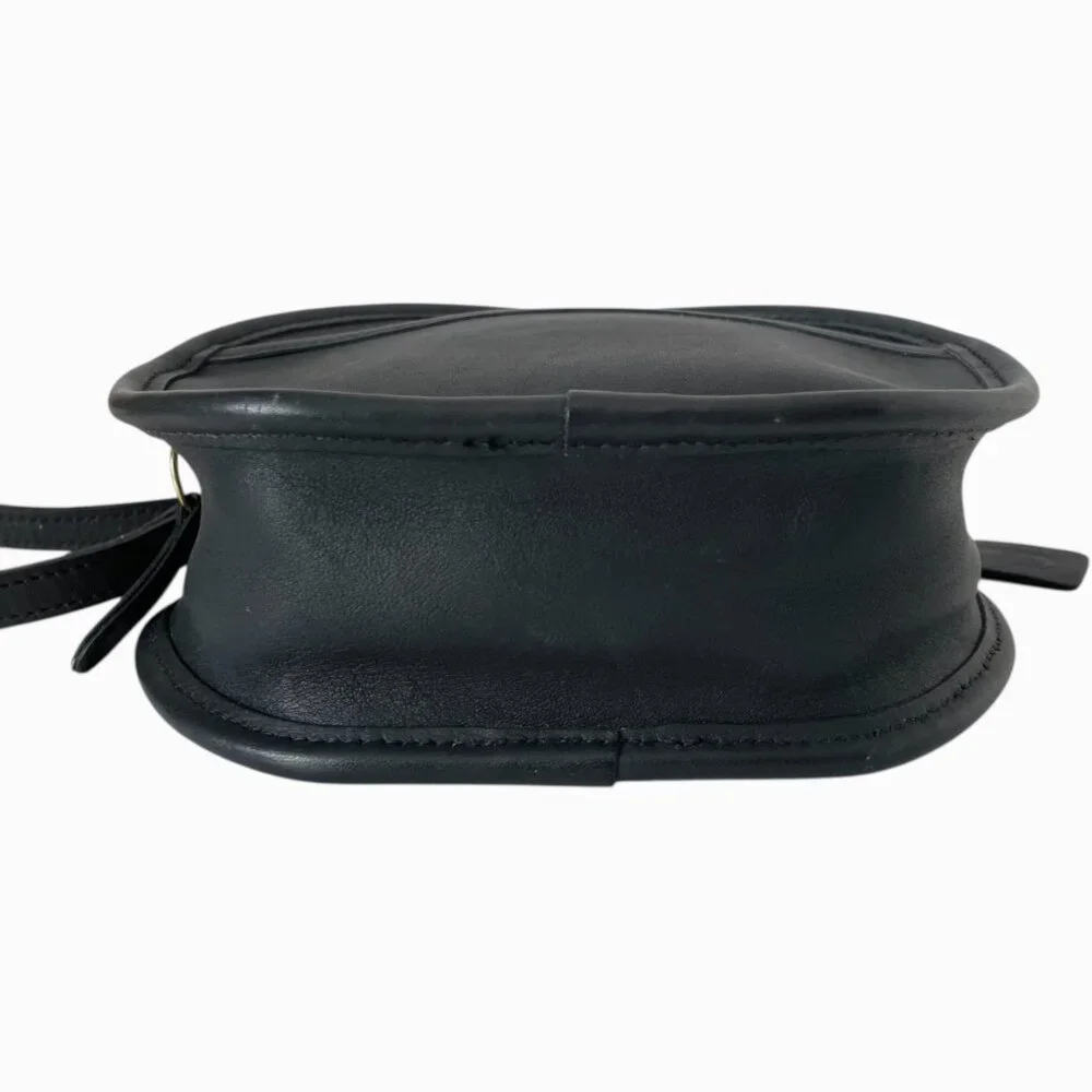 Coach Vintage Blue Leather Canteen Crossbody Bag USA 9982 Glove Tanned Classic - Picture 3 of 8